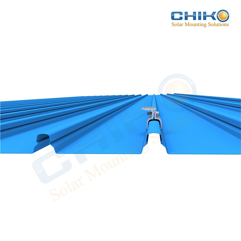 Solar clamp custom for kliplok roof under certification