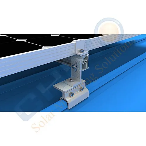Solar clamp custom for kliplok roof under certification
