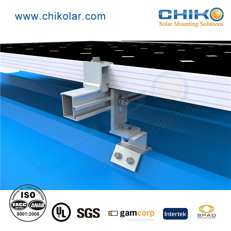 Trimdeck roof solar mounting  L feet mount solution