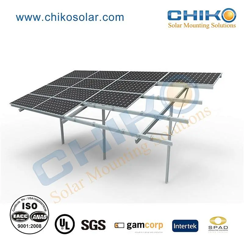 Easy fixed single pole ground solar mounting