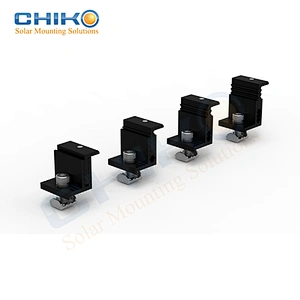 Anodized Aluminum Solar mid &  End Clamps