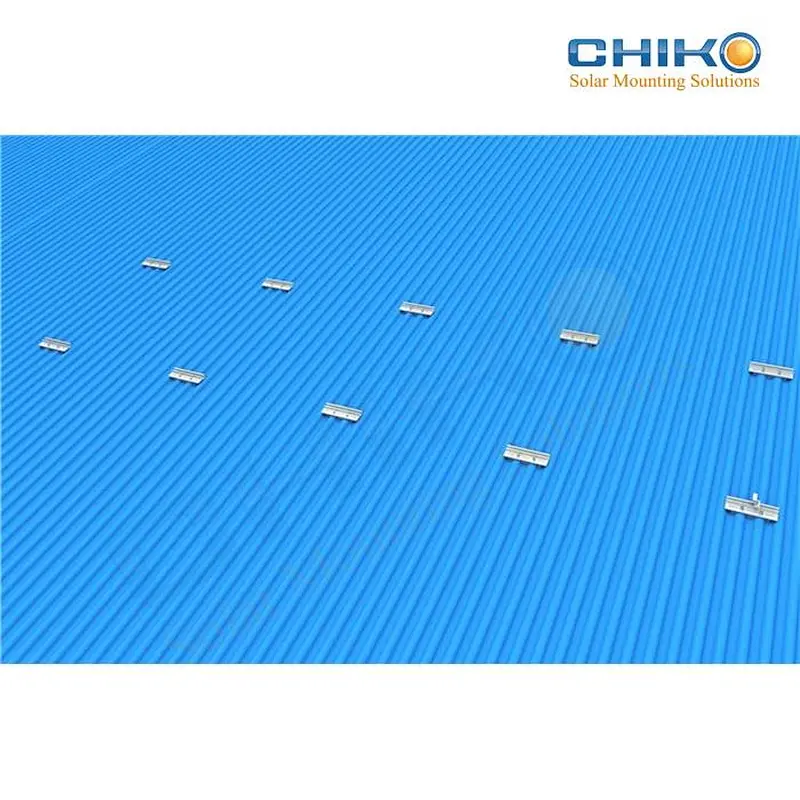 Enables simple solar rail free bracket for metal roof