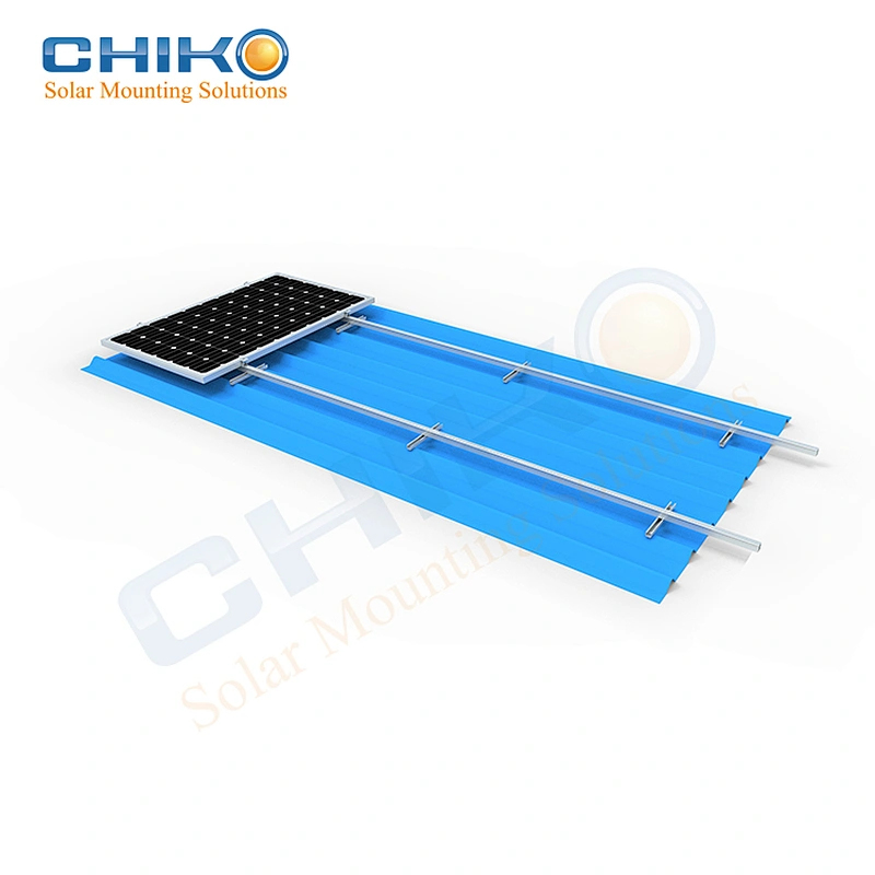 Enables simple solar rail free bracket for metal roof