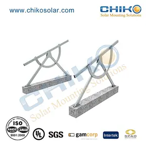 adjustable steel solar panel mounting structure