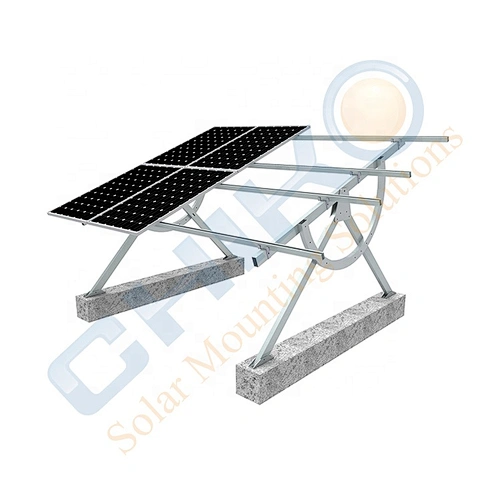 adjustable steel solar panel mounting structure