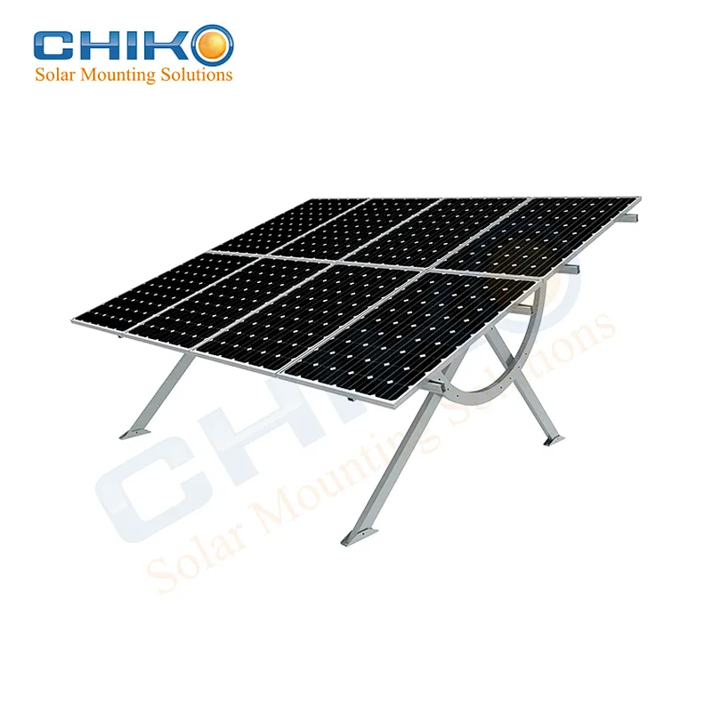 adjustable steel solar panel mounting structure