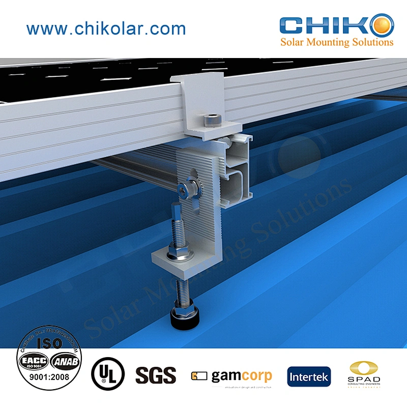 Trimdeck roof solar mounting  L feet mount solution