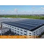 3.5MW grid-connected CHIKO flat roof mounting system - roof project in Nantong, Jiangsu