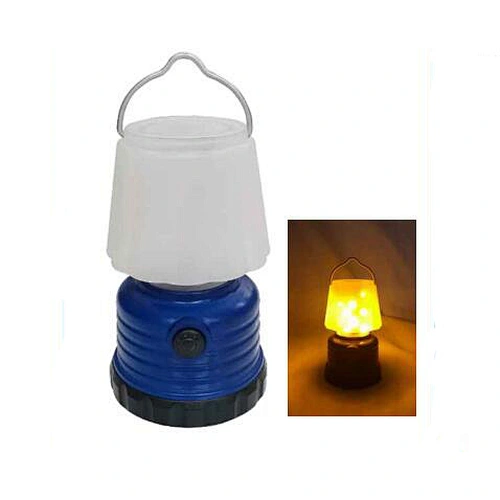 LED mini camping light with flame
