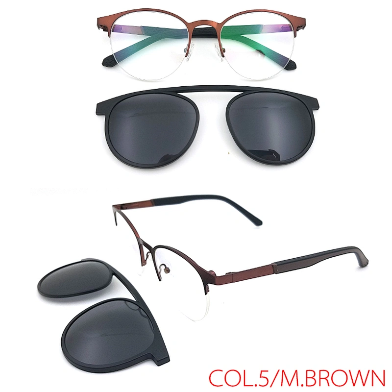 high quality low MOQ Magnetic Clip on Glasses Frame ready stock