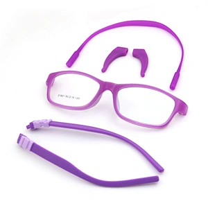China Name Brand Vintage Designed hot sale Fashion Silicone Optical Eyewear Frame