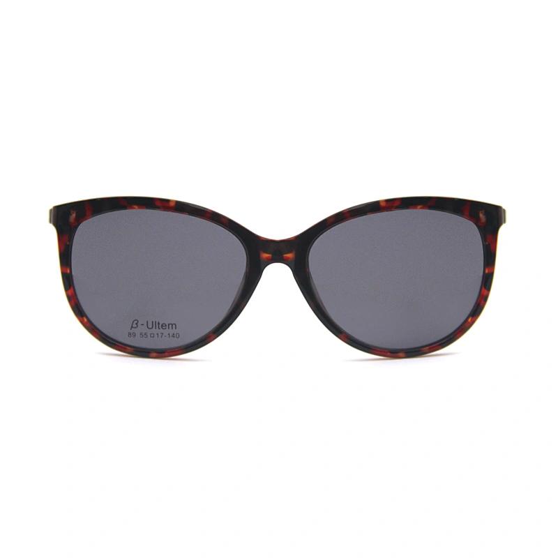 hot selling myopic eyewear frame Metal Ultem Optical Glasses clip on sunglasses