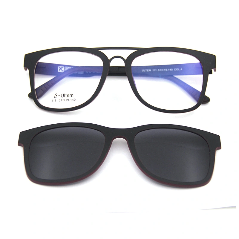 high quality ready stock ultem optical eyewear frame magnetic clip on glasses
