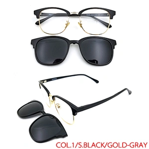 hot selling new fashion design ultem metal optical frame clip on sunglasses