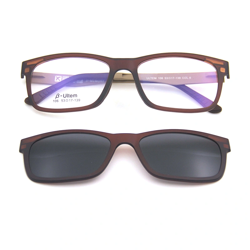 top quality customer logo Ultem optical eyeglasses clip on eyeglasses stock