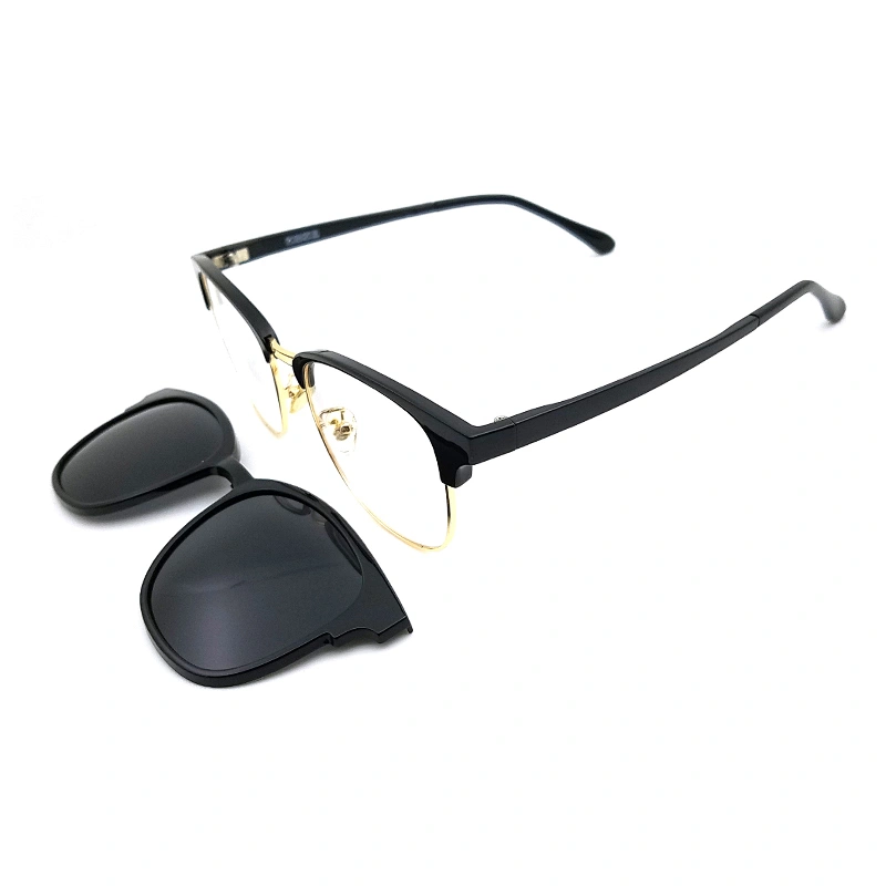 hot selling new fashion design ultem metal optical frame clip on sunglasses