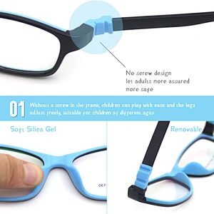 China Name Brand Vintage Designed hot sale Fashion Silicone Optical Eyewear Frame