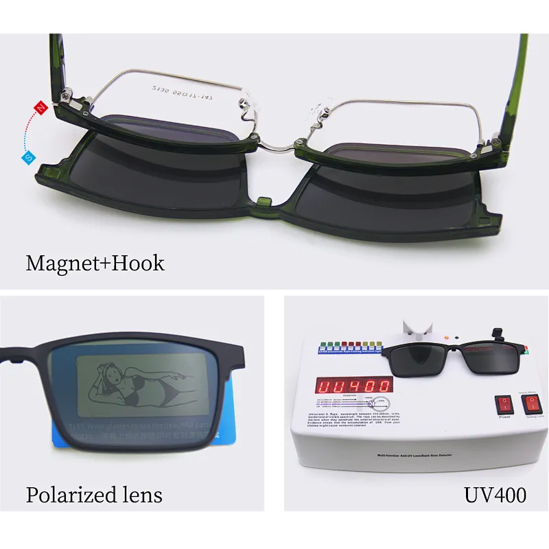 Fashion sunglasses style Anti blue light blocking glasses magnet UV400 polarized eyewear