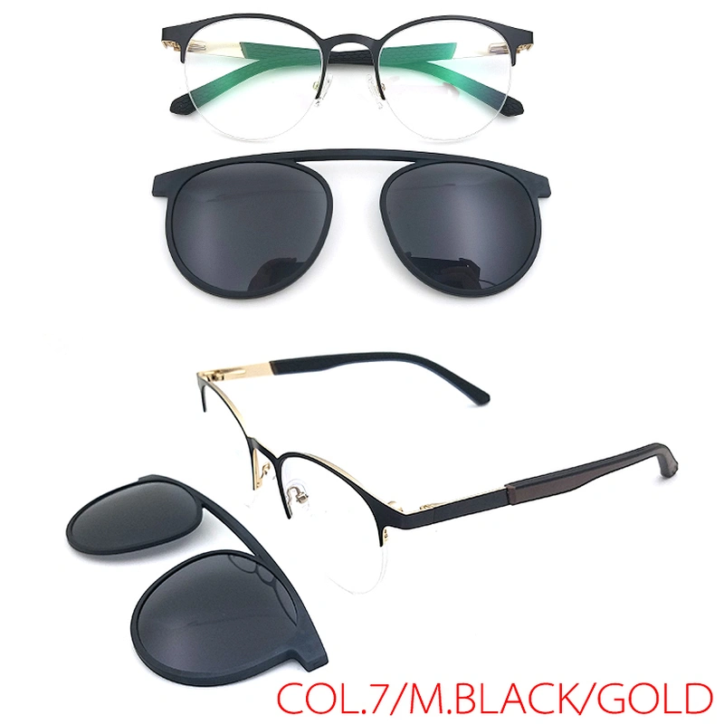 high quality low MOQ Magnetic Clip on Glasses Frame ready stock