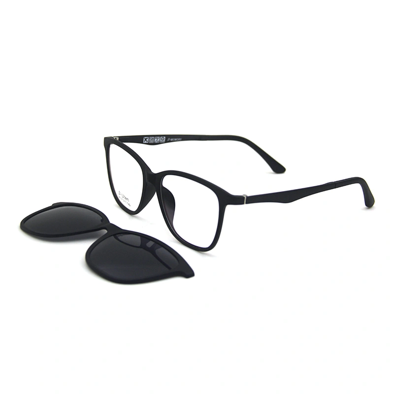high quality black polarized ultem eyewear glasses OEM clip on eyeglasses