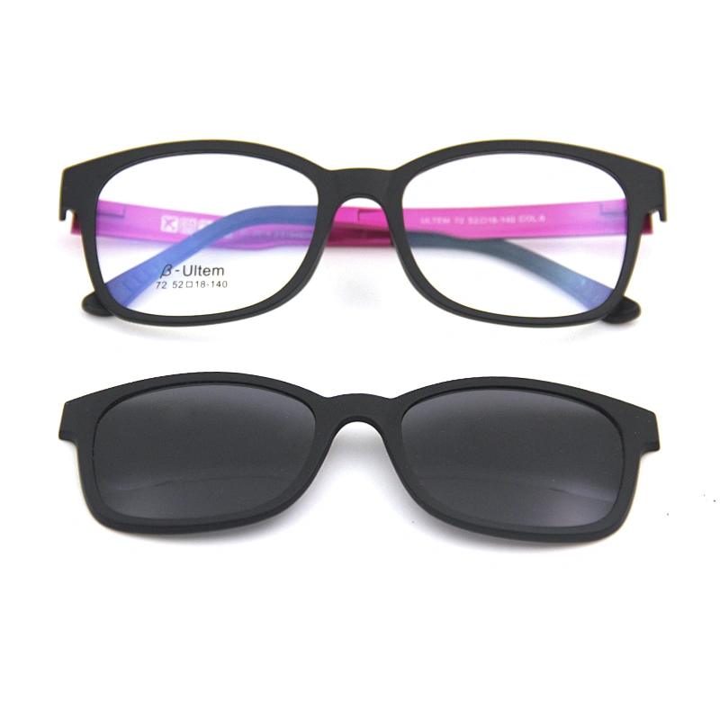 new arrivd high quality ULTEM optical eyewear clip on sunglasses ready