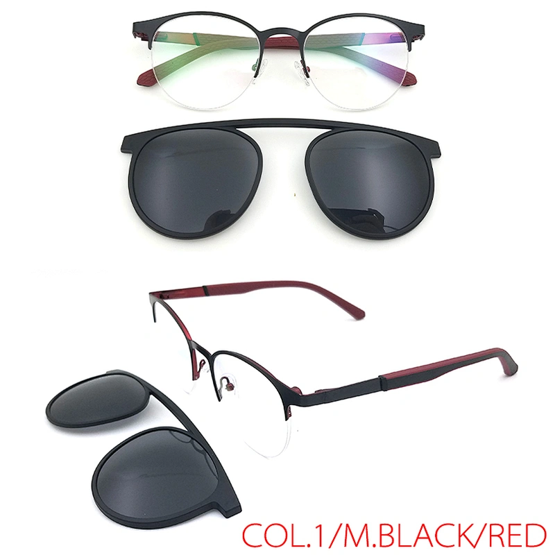 high quality low MOQ Magnetic Clip on Glasses Frame ready stock