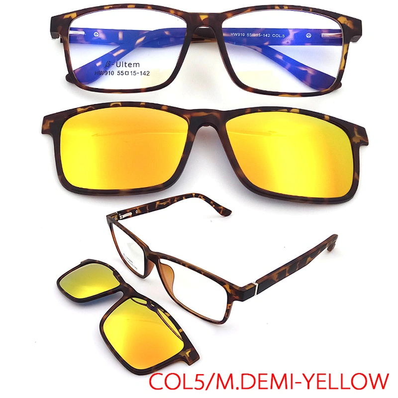 new fashion italy designer clip on optical frame magnetic glasses OEM ODM