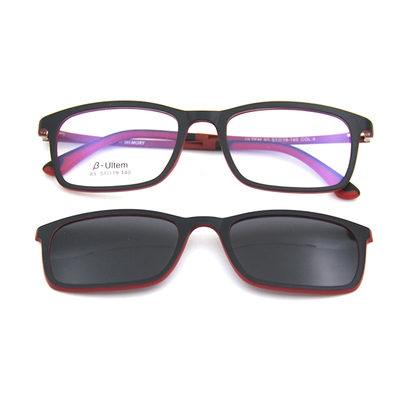 hot selling new design high quality ultem optical eyewear clip on glasses