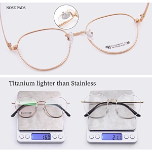 Newest Titanium Material Round Optical Glasses Eyewear Frames