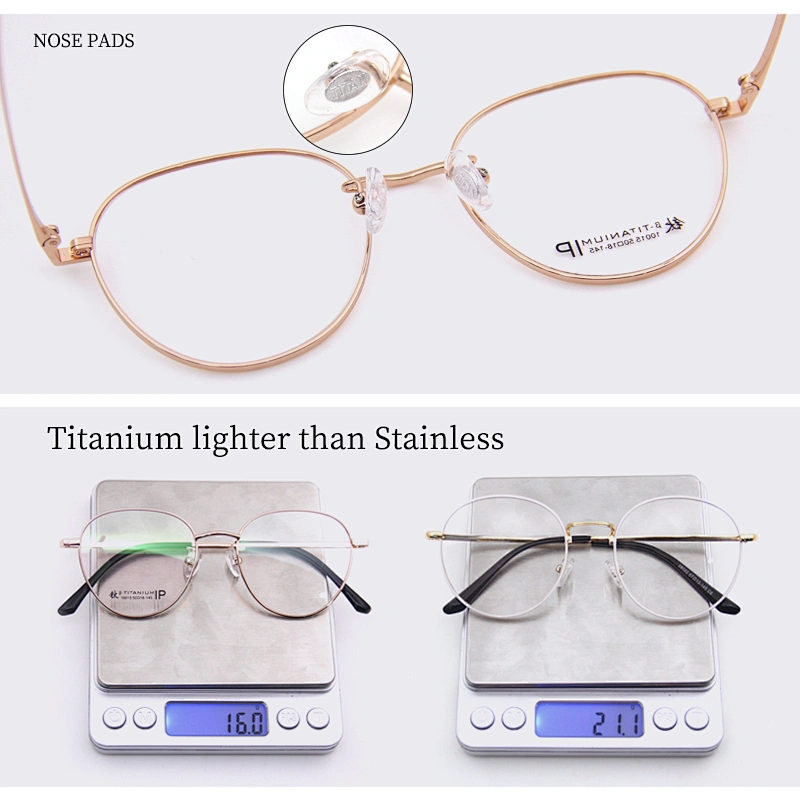 Newest Titanium Material Round Optical Glasses Eyewear Frames