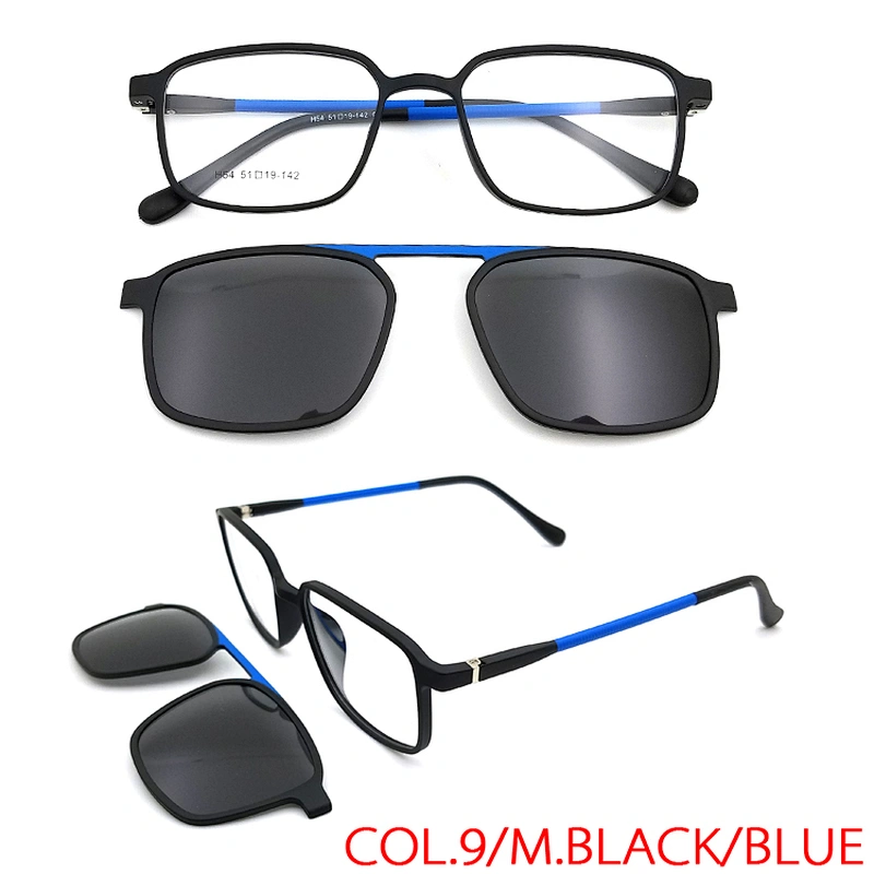 hot selling new fashion model customer logo clip on optical frame wholesale
