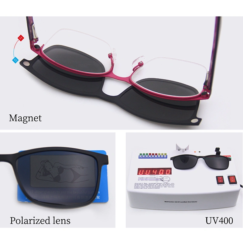 new model tr90 cover eyewear optical frame metal clip on glasses ready