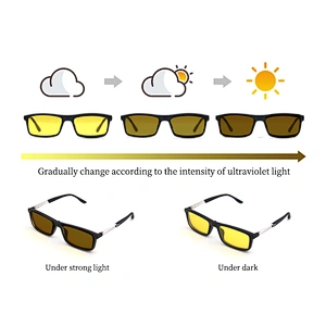 Fit Over Prescription Night Driving Glasses Yellow Photochromic Sunglasses