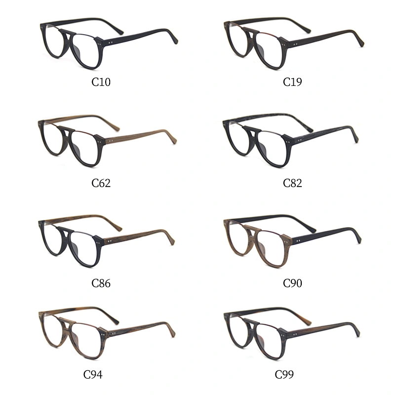 high quality wood design ladies cheaper acetate optical eyeglasses frames for adult