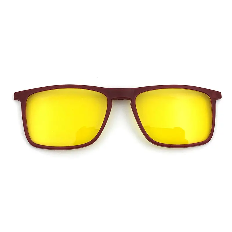 Cheap wholesale polarized uv400 TR90 optical unisex custom color changing clip on sunglasses