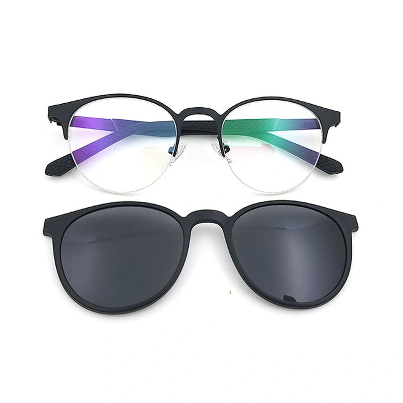 italy design high quality new model optical eyewear frames metal clip on glasses