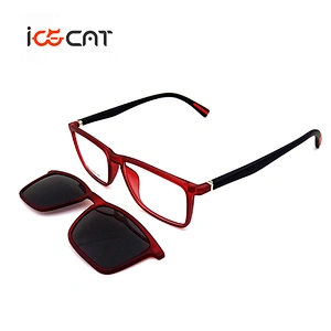 hot sale new design TR90 ultem metal clip on glasses optical frames for amazon