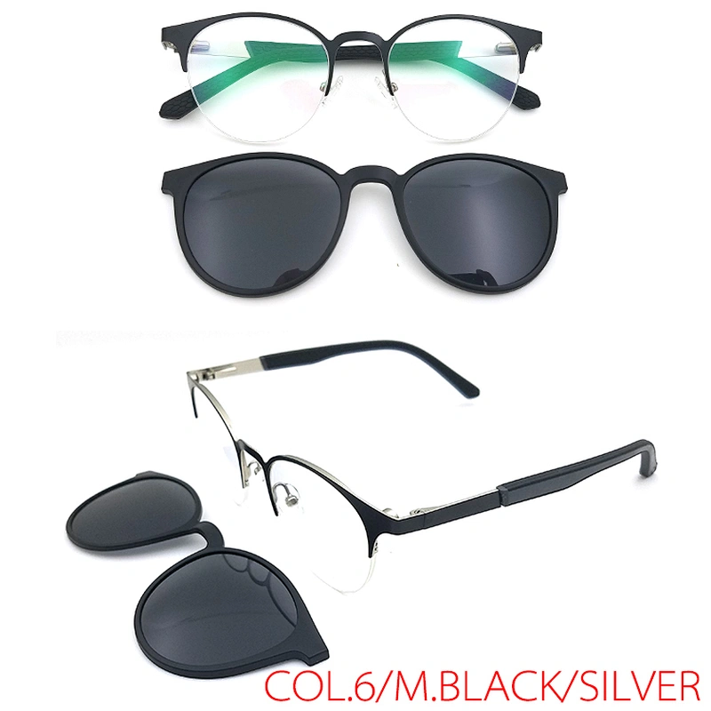 new design high quality optical eyewear frames metal clip on eyeglasses