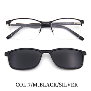 new model tr90 cover eyewear optical frame metal clip on glasses ready