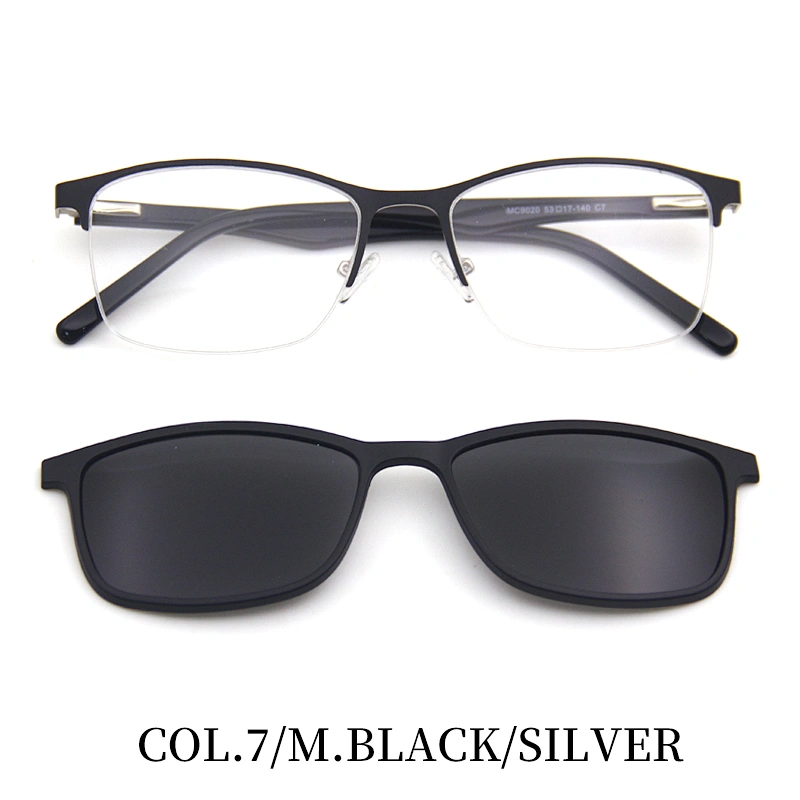 new model tr90 cover eyewear optical frame metal clip on glasses ready