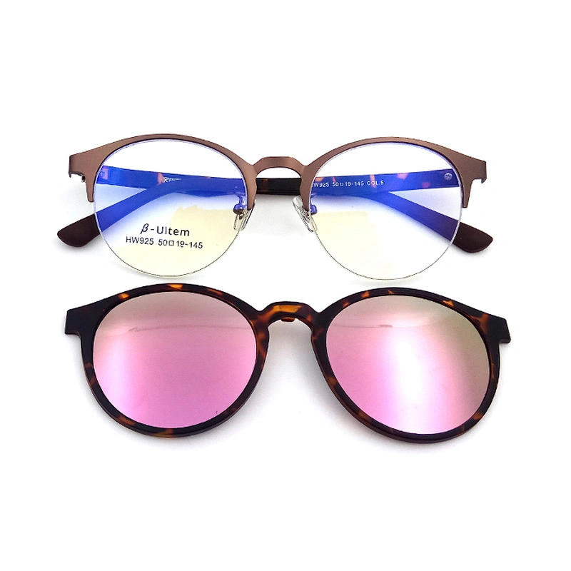 driver night vision polarized metal frame clip on sunglasses