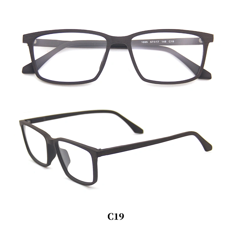 hot sale Colorful plastic optical fashion wooden design acetate eyeglasses