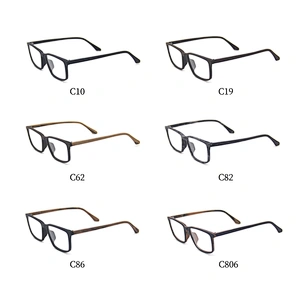 hot sale Colorful plastic optical fashion wooden design acetate eyeglasses