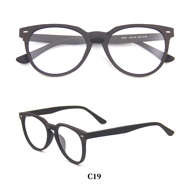 2019 optical wooden brand acetate tips designer eyeglasses frames