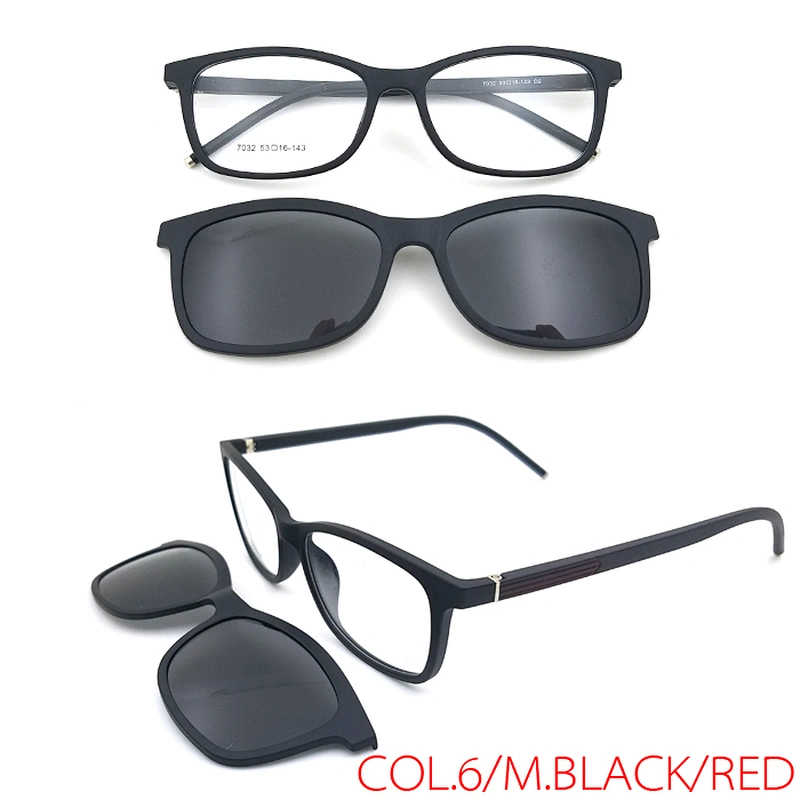 good model clip on optical frame with magnet eyewear reading glasses