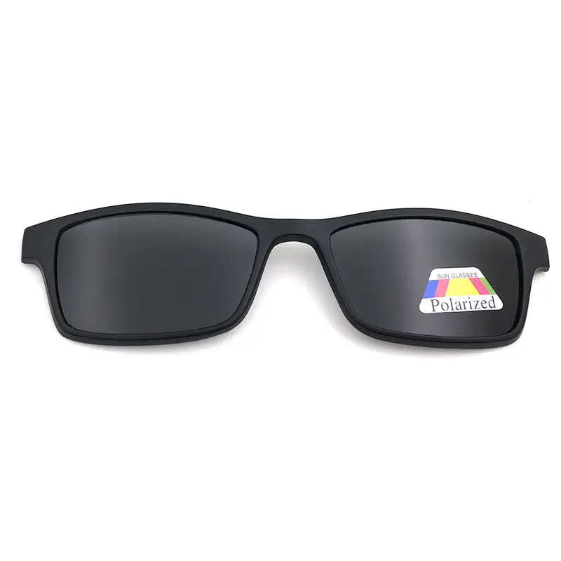 hot selling color clips with TAC polarized sunglasses black frame ready eyewear