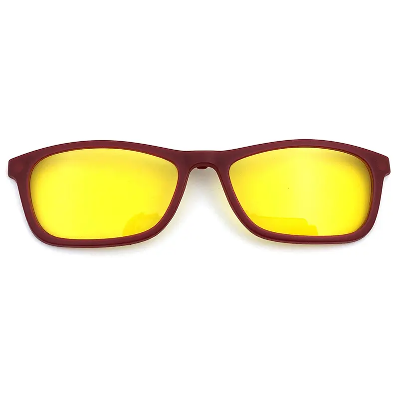 grey lens with black frame clip on glasses TAC lens magnet eyewear