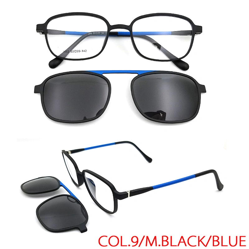 high quality soft tr90 optical eyewear frame clip on magnet eyeglasses