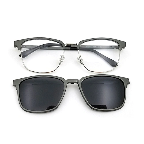 japan design clip on glasses with TAC lens magnetic eyewear frame 8028