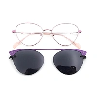 latest lady women design sultem magnet tac cover clip on glasses